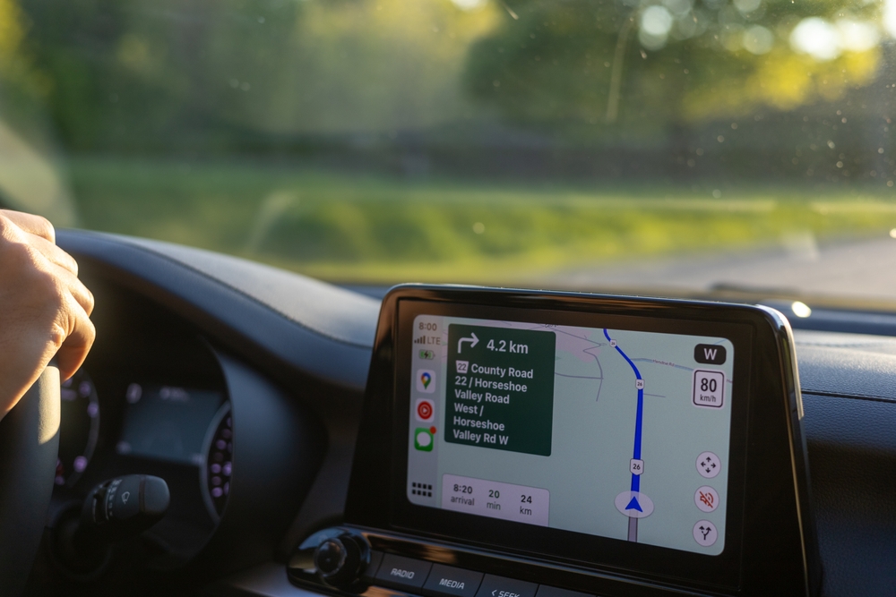 Car,Gps,Navigation,System,In,Action