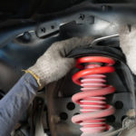 Maintaining,A,Car,Shock,Absorbers,At,Garage,selected,Focus.